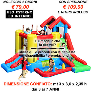 Gonfiabile Multi Games 7 in 1 - Vendita scivolo gonfiabili per bambini