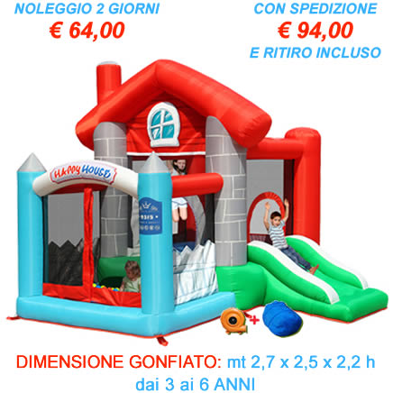Noleggio Gonfiabile Happy Casa