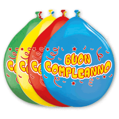 Palloncini Buon Compleanno large 30 cm busta pz 20