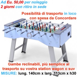 Noleggio calciobalilla senza gettoniera con gambe pieghevoli SMART