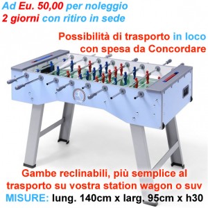 Noleggio calciobalilla senza gettoniera con gambe pieghevoli SMART